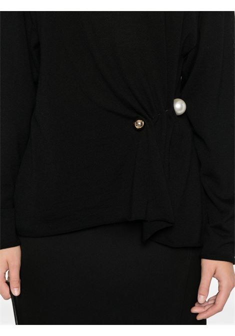 Black pearl detailed wool sweater Philosophy di Lorenzo Serafini - women PHILOSOPHY DI LORENZO SERAFINI | 092071000555